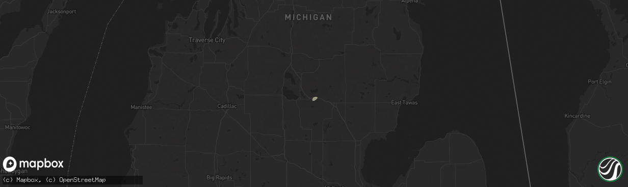 Hail map in Saint Helen, MI on June 30, 2025