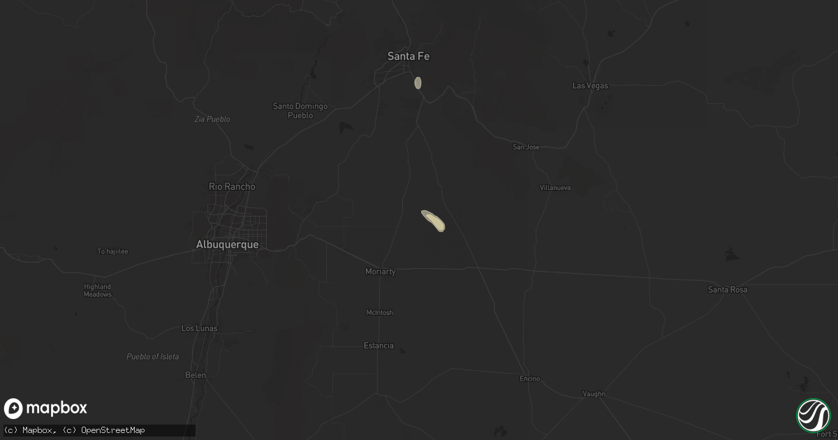 Hail map in Stanley, NM on June 30, 2025