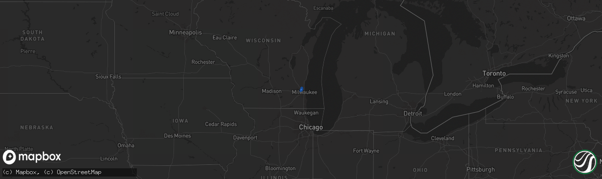 Hail map on June 30, 2025