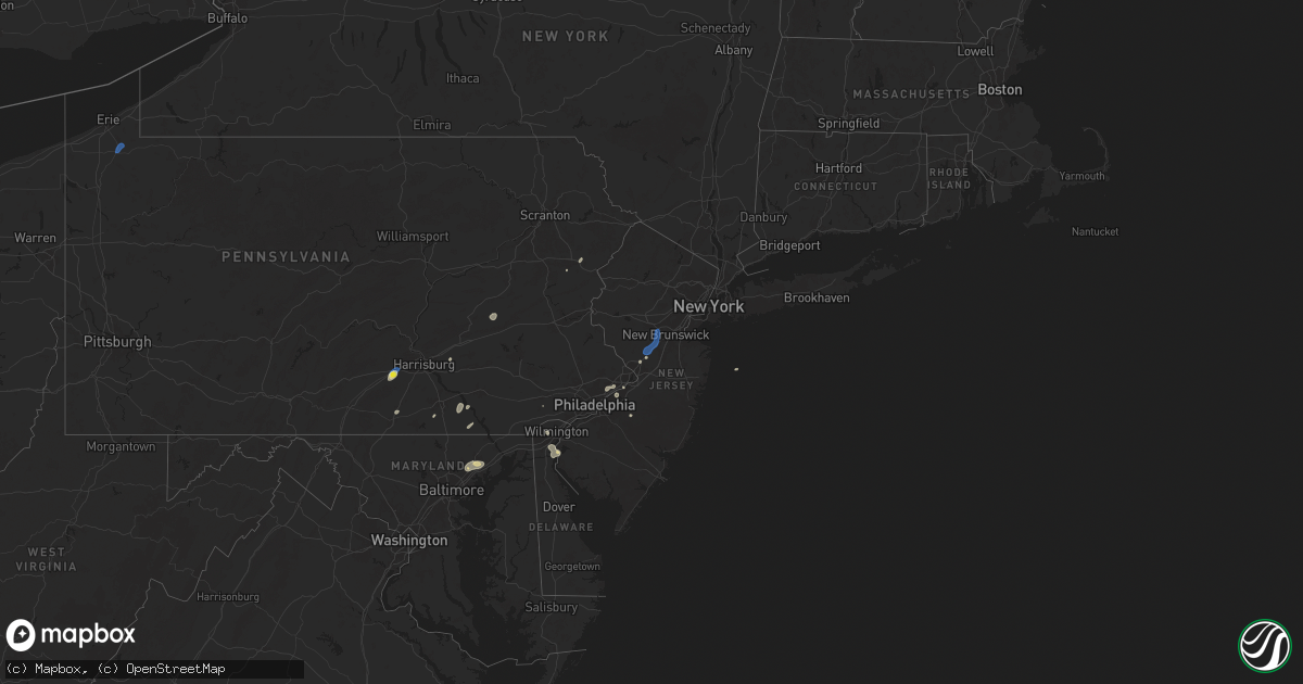 Hail map on June 30, 2025
