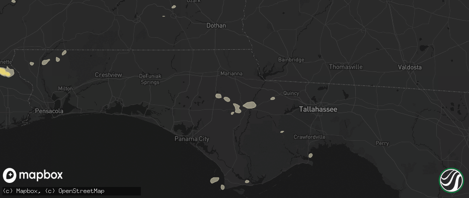 Hail map in Altha, FL on June 30, 2026