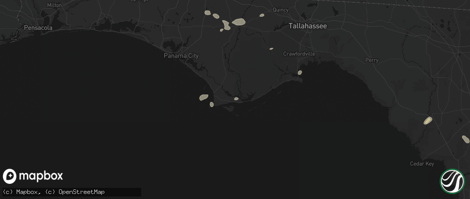 Hail map in Apalachicola, FL on June 30, 2026