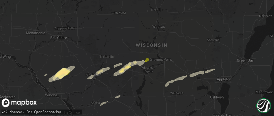 Hail map in Arpin, WI on June 30, 2026