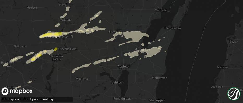 Hail map in Black Creek, WI on June 30, 2026