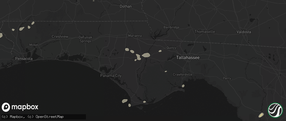 Hail map in Blountstown, FL on June 30, 2026