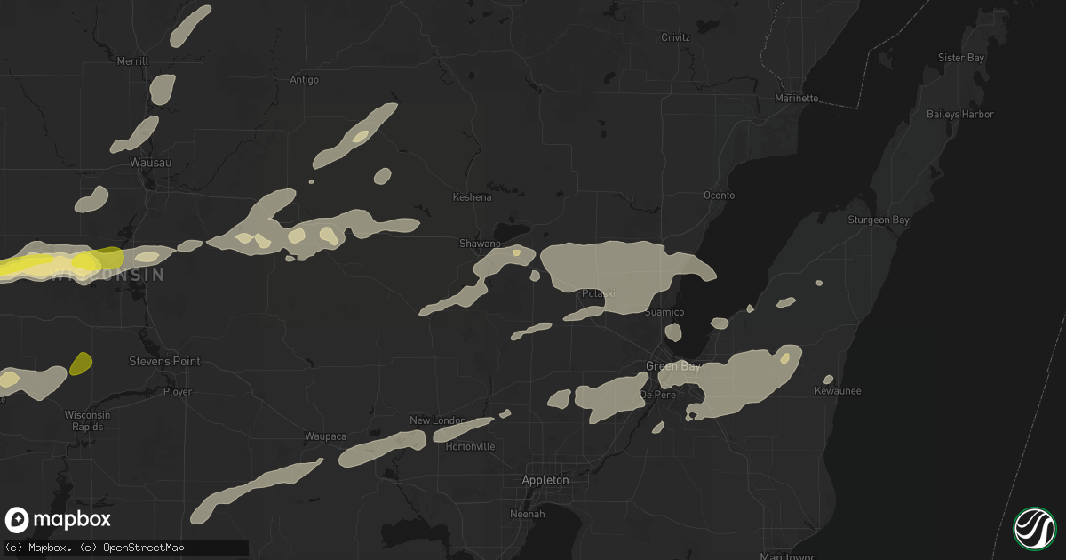 Hail map in Bonduel, WI on June 30, 2026