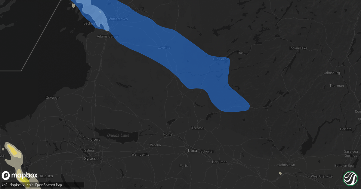 Hail map in Boonville, NY on June 30, 2026