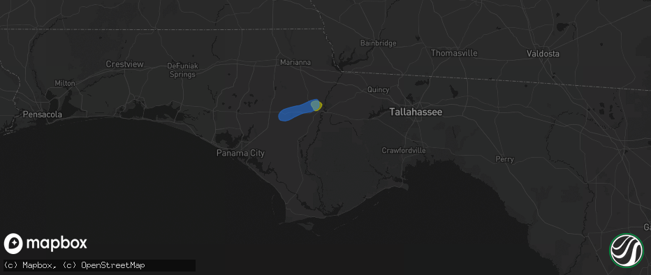 Hail map in Bristol, FL on June 30, 2026