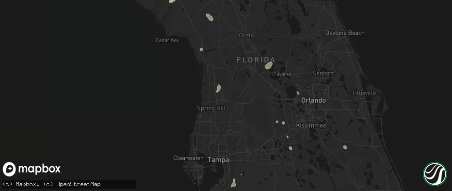 Hail map in Brooksville, FL on June 30, 2026