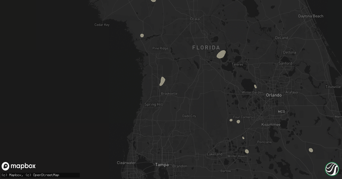 Hail map in Brooksville, FL on June 30, 2026