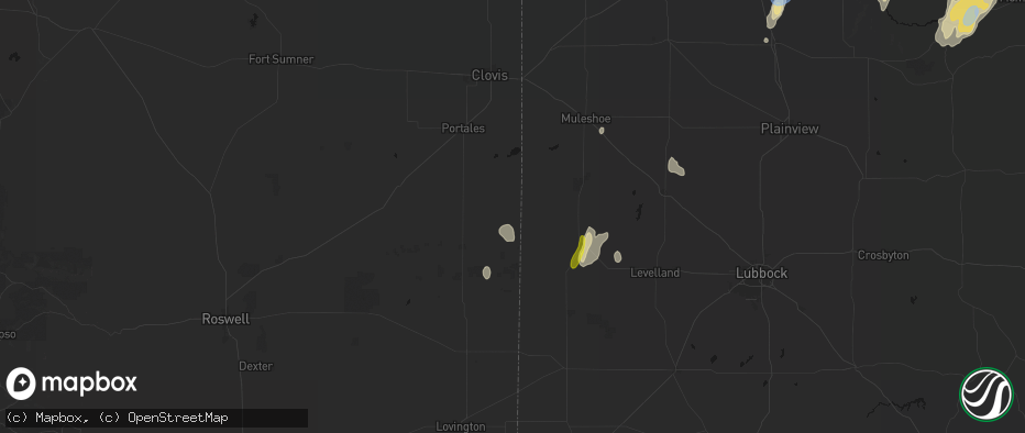 Hail map in Causey, NM on June 30, 2026