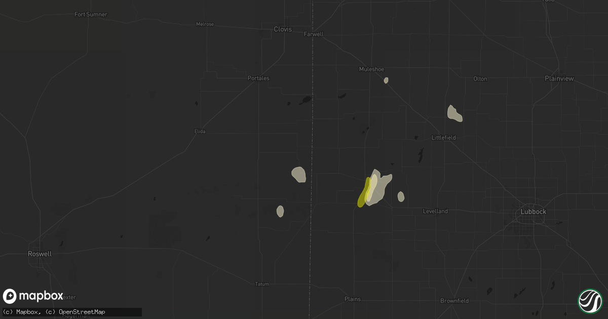 Hail map in Causey, NM on June 30, 2026
