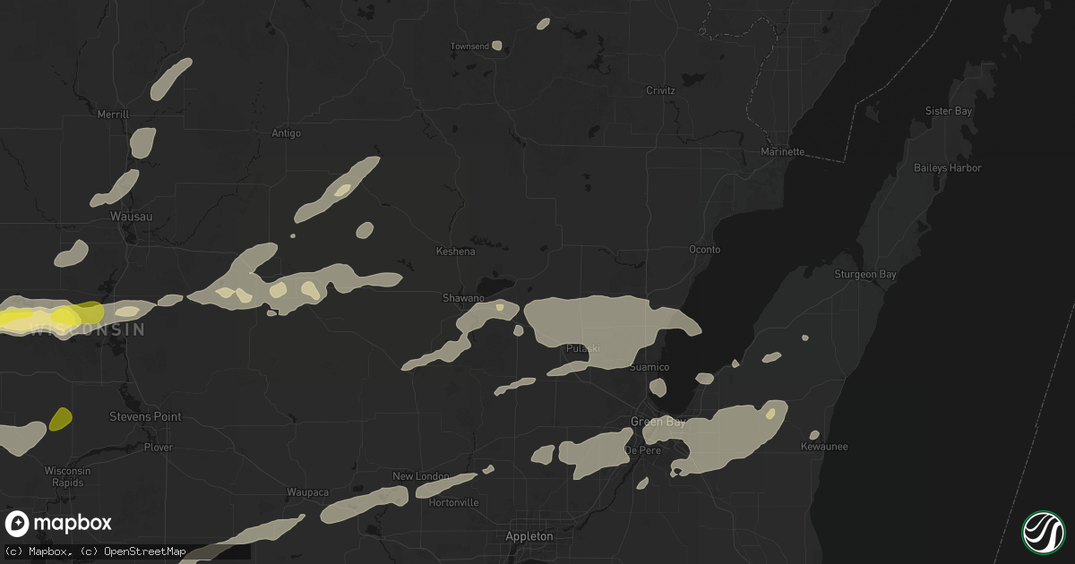 Hail map in Cecil, WI on June 30, 2026