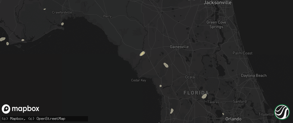 Hail map in Chiefland, FL on June 30, 2026