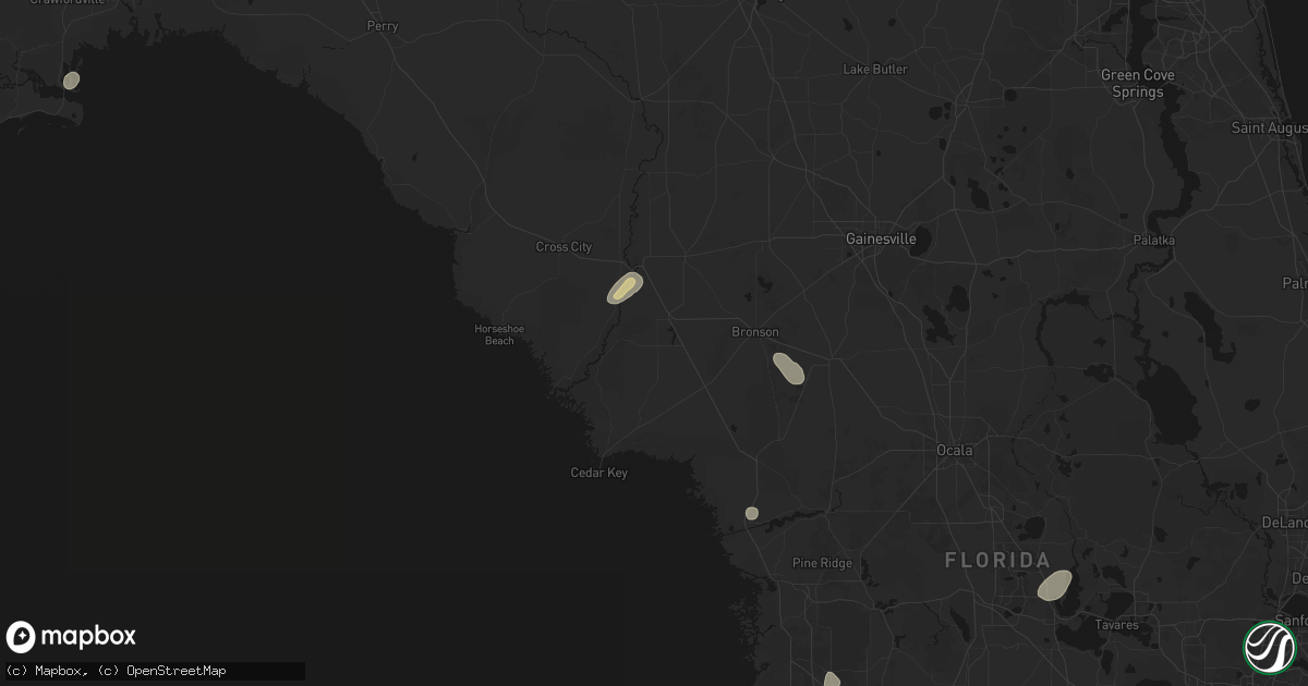 Hail map in Chiefland, FL on June 30, 2026