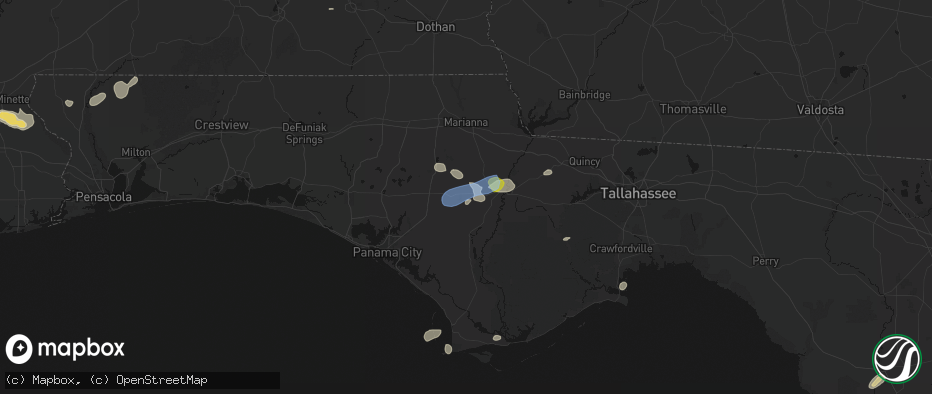 Hail map in Clarksville, FL on June 30, 2026