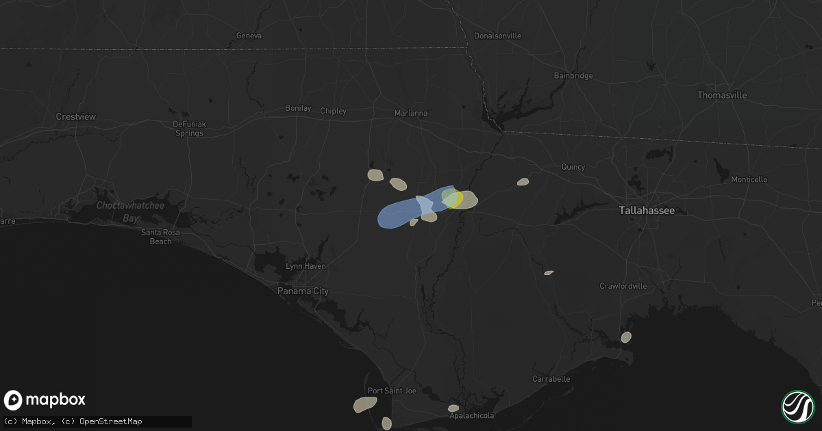 Hail map in Clarksville, FL on June 30, 2026