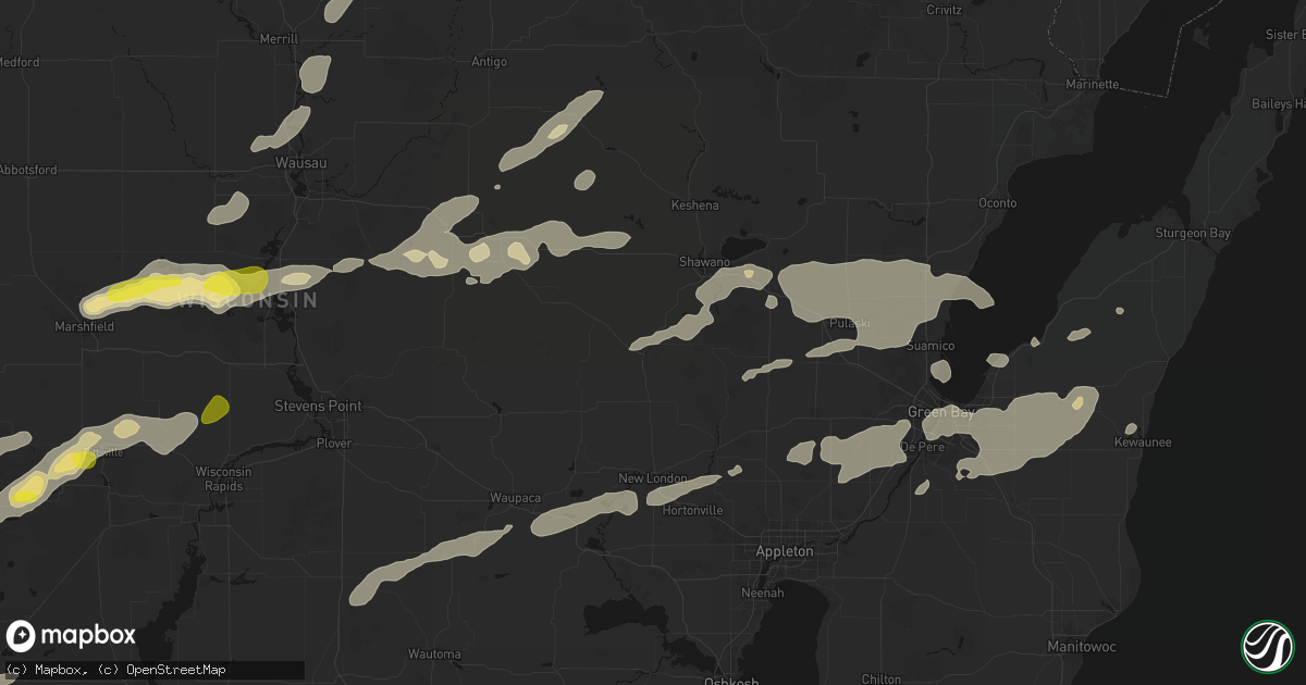 Hail map in Clintonville, WI on June 30, 2026