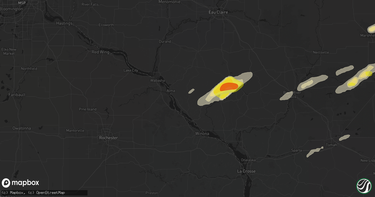 Hail map in Cochrane, WI on June 30, 2026