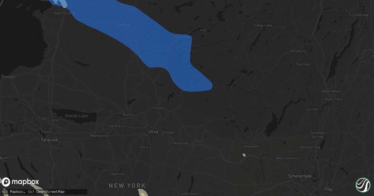 Hail map in Cold Brook, NY on June 30, 2026