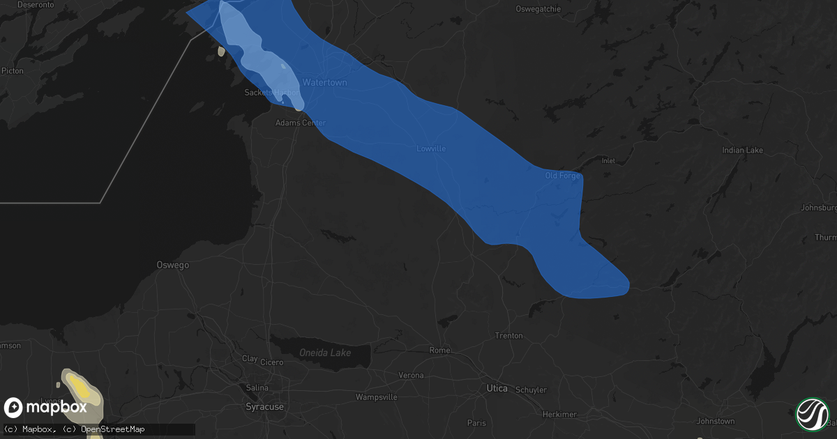 Hail map in Constableville, NY on June 30, 2026