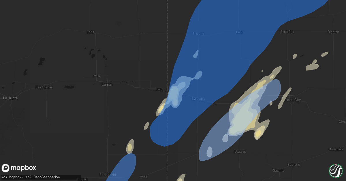 Hail map in Coolidge, KS on June 30, 2026