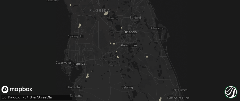 Hail map in Davenport, FL on June 30, 2026