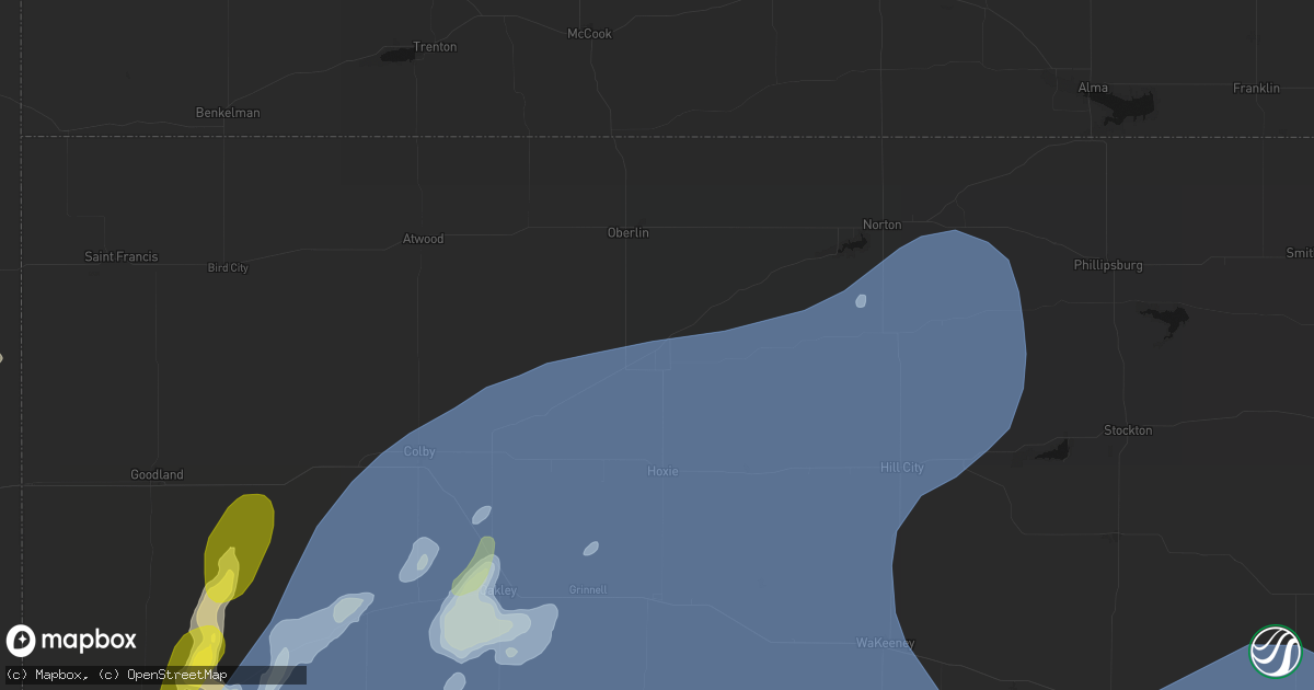 Hail map in Dresden, KS on June 30, 2026