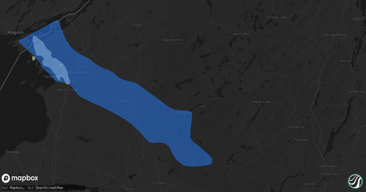 Hail map in Eagle Bay, NY on June 30, 2026