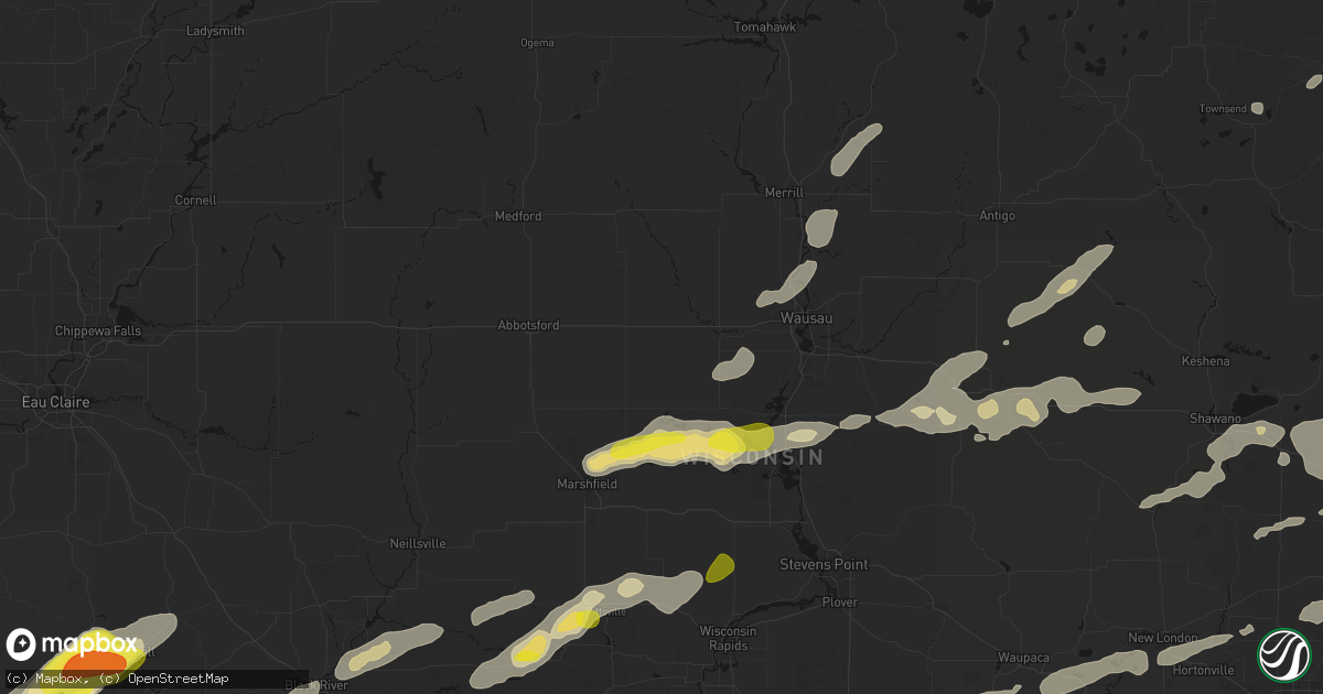Hail map in Edgar, WI on June 30, 2026