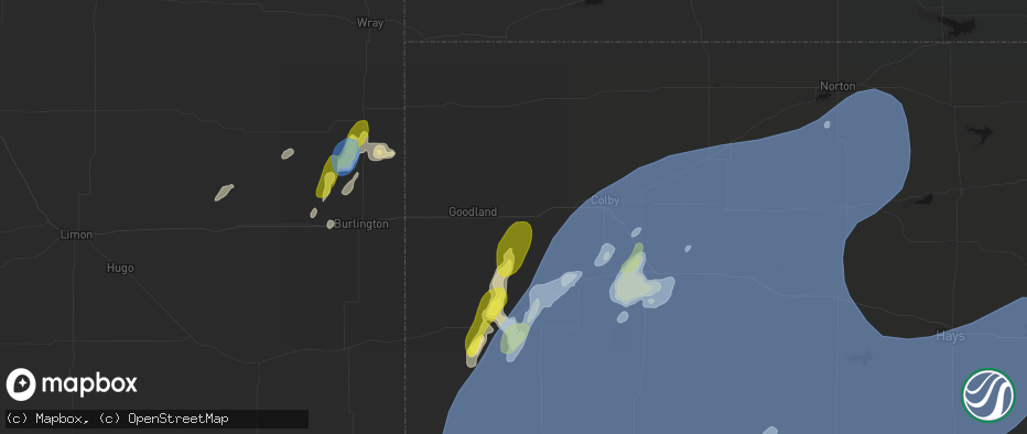 Hail map in Edson, KS on June 30, 2026