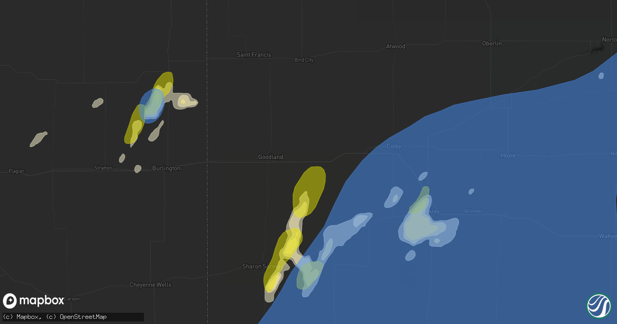 Hail map in Edson, KS on June 30, 2026