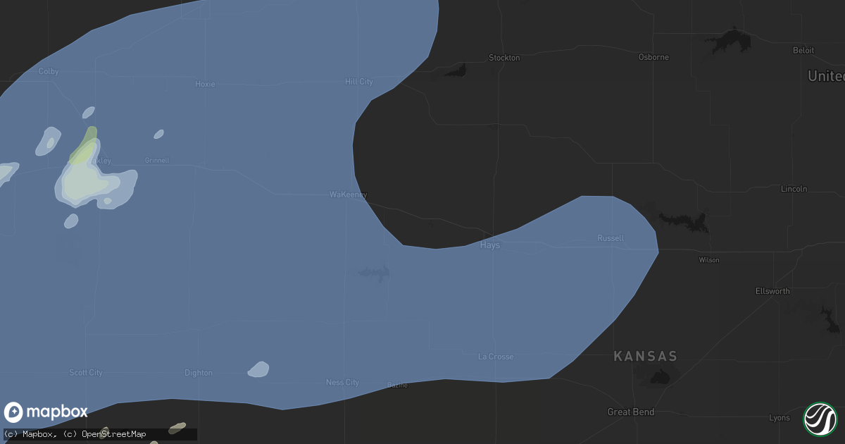 Hail map in Ellis, KS on June 30, 2026