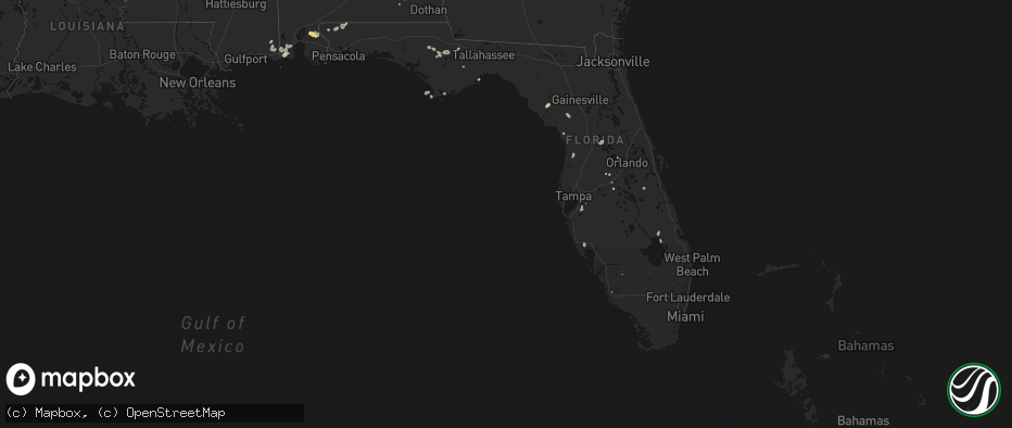 Hail map in Florida on June 30, 2026