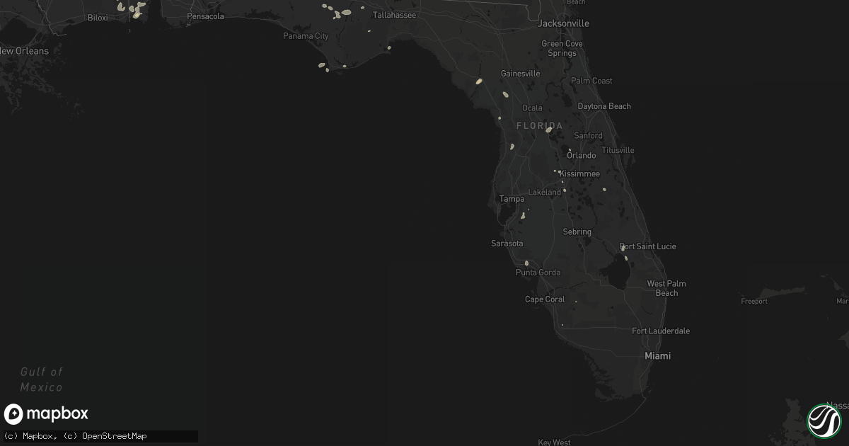 Hail map in Florida on June 30, 2026