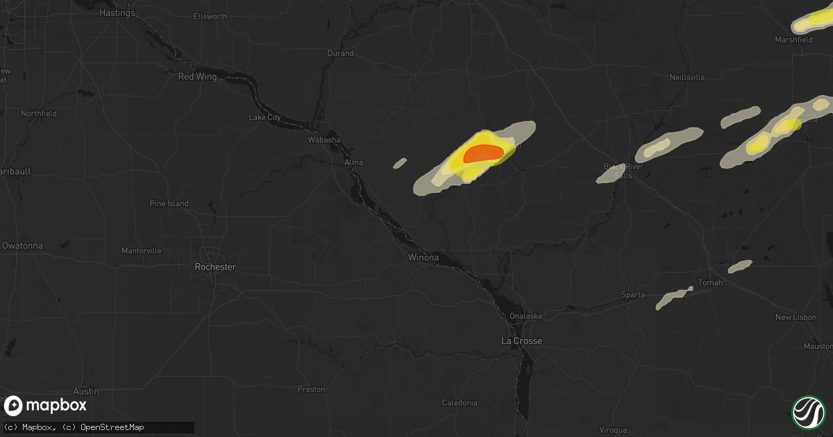 Hail map in Fountain City, WI on June 30, 2026