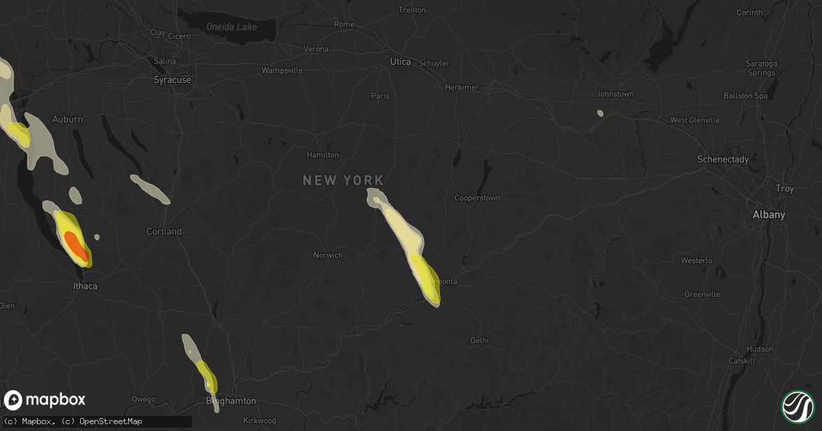 Hail map in Garrattsville, NY on June 30, 2026