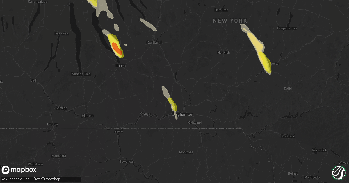 Hail map in Glen Aubrey, NY on June 30, 2026