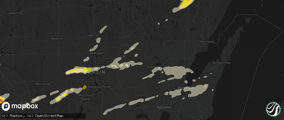 Hail map in Gresham, WI on June 30, 2026