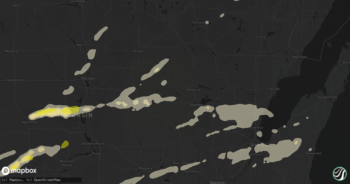 Hail map in Gresham, WI on June 30, 2026