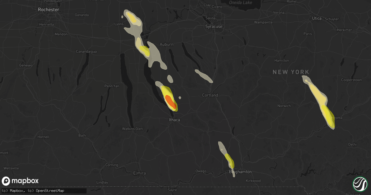 Hail map in Groton, NY on June 30, 2026