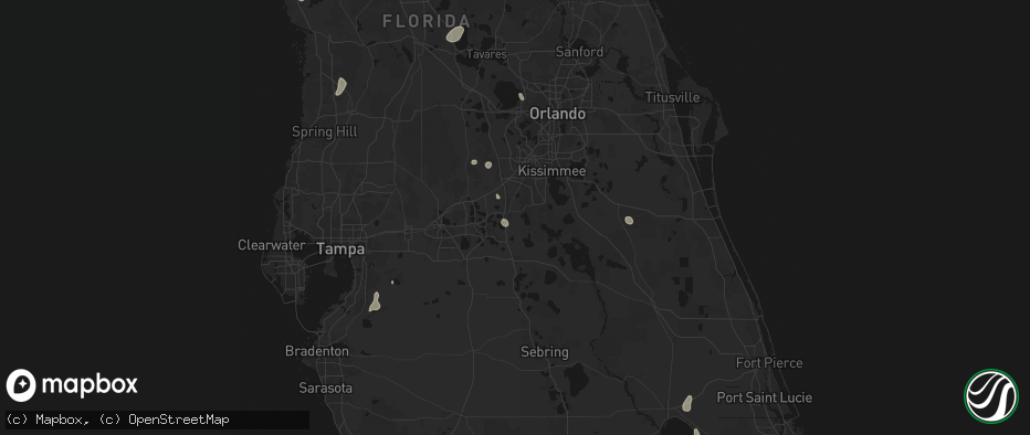 Hail map in Haines City, FL on June 30, 2026