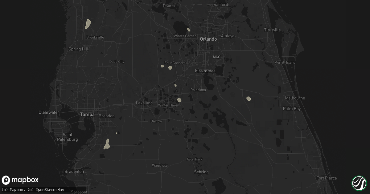 Hail map in Haines City, FL on June 30, 2026