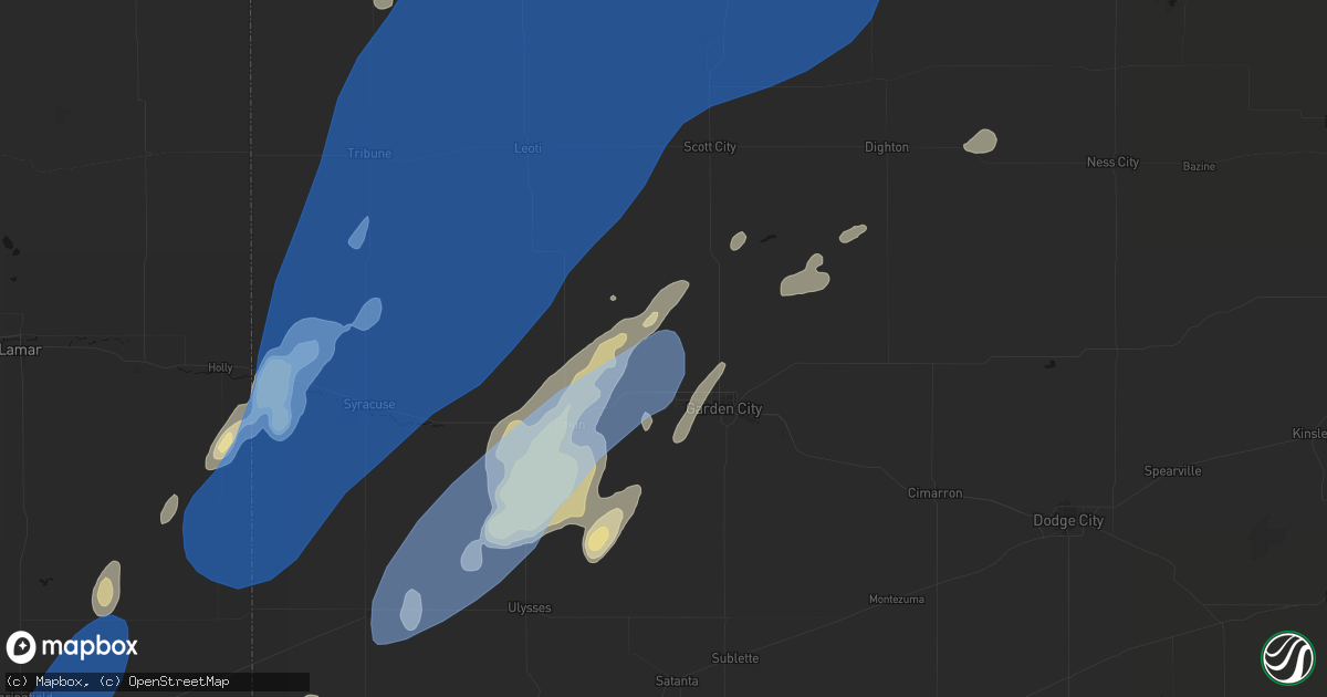 Hail map in Holcomb, KS on June 30, 2026