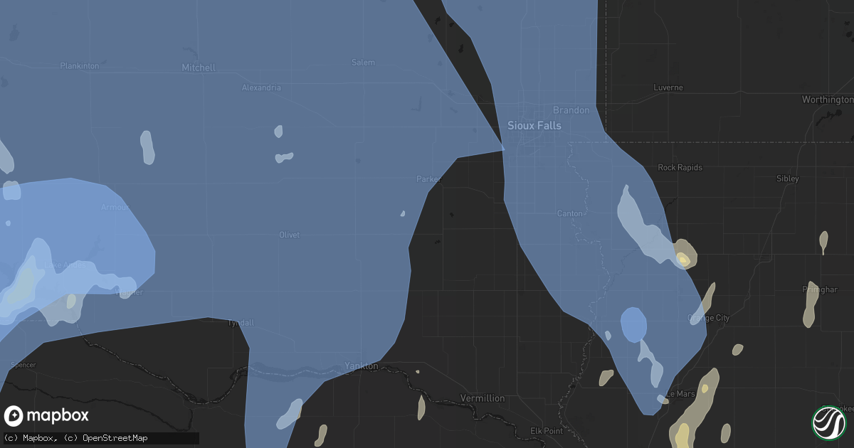Hail map in Hurley, SD on June 30, 2026