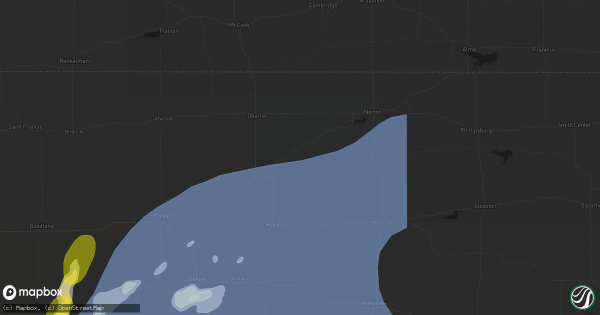 Hail map in Jennings, KS on June 30, 2026
