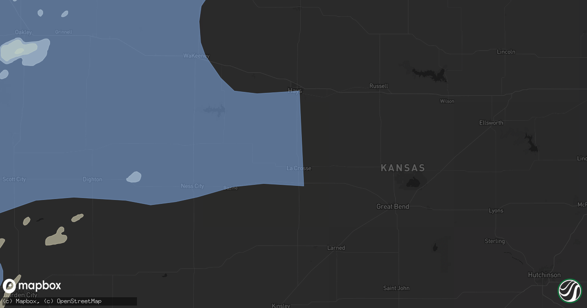 Hail map in La Crosse, KS on June 30, 2026