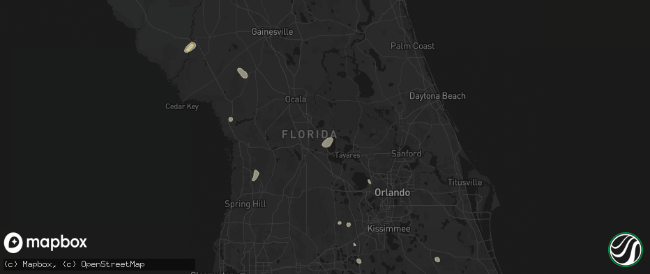 Hail map in Lady Lake, FL on June 30, 2026