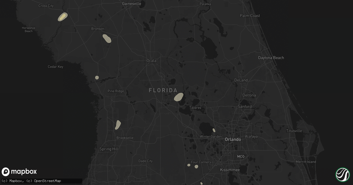 Hail map in Lady Lake, FL on June 30, 2026