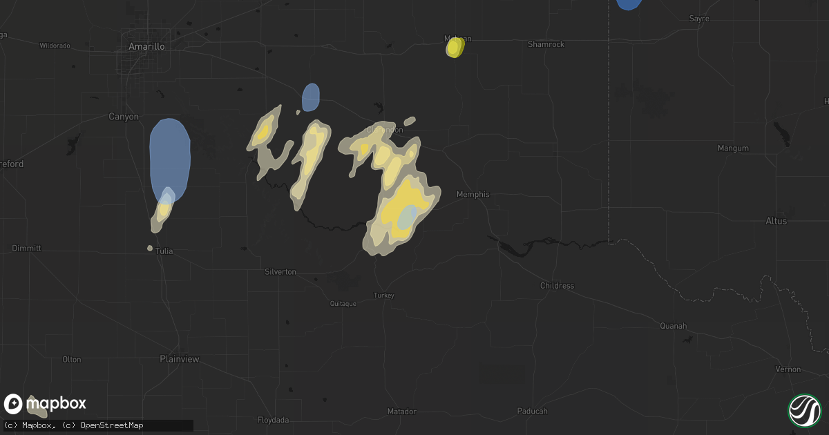 Hail map in Lakeview, TX on June 30, 2026